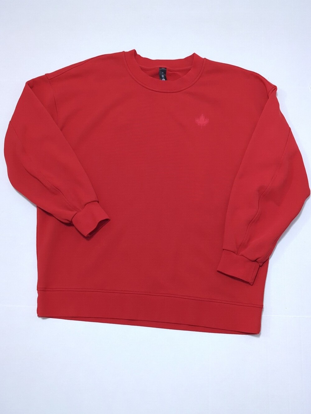 Lululemon Team Canada Olympics Perfectly Oversized Crew Red Sweatshirt Size 10 - Picture 4 of 10